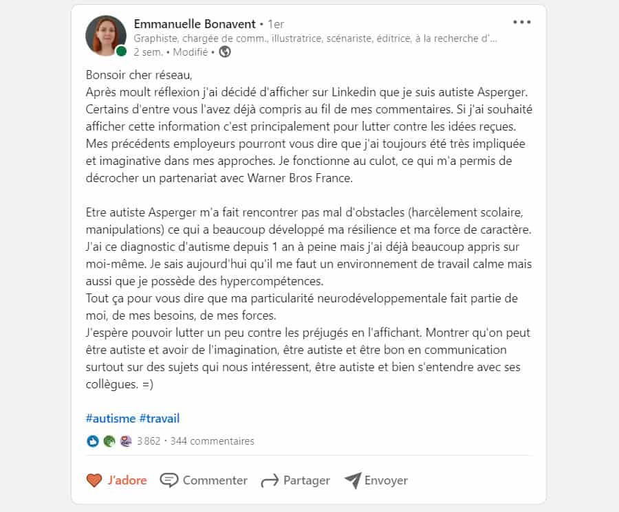 Je suis autiste Asperger • Atypikoo