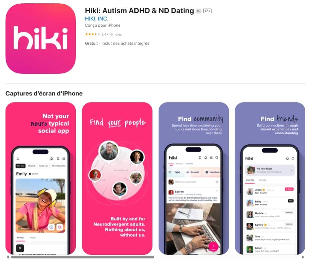 Comparatif appli rencontre Hiki